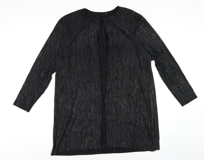 Womens UK Size 12 Principles Black Kimono T-Shirt