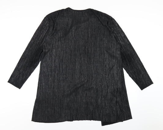 Womens UK Size 12 Principles Black Kimono T-Shirt