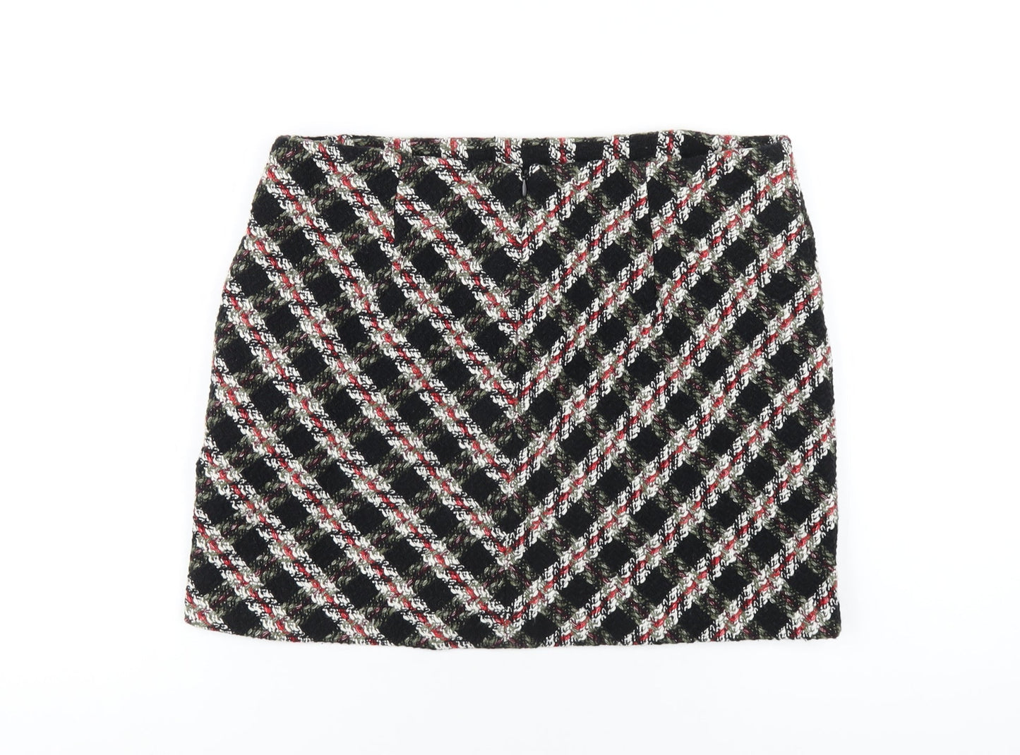 Womens UK Size L Zara A-Line Tweed Skirt