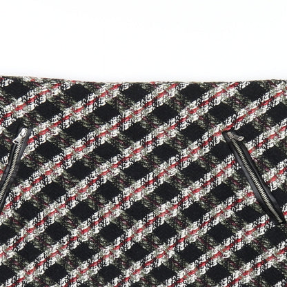 Womens UK Size L Zara A-Line Tweed Skirt
