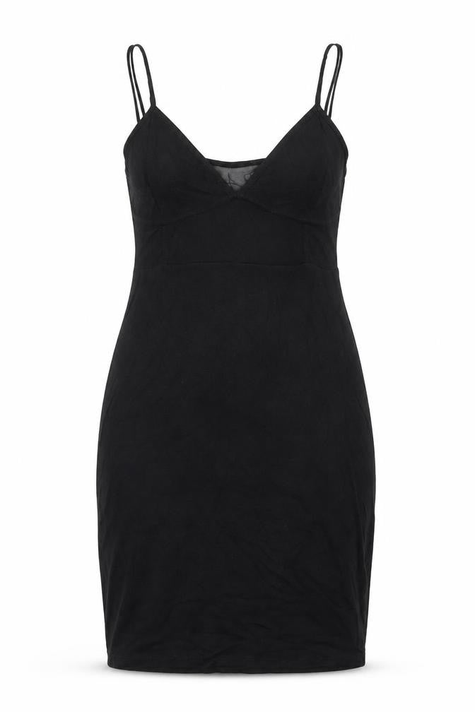 Noisy may Womens Black Cotton Bodycon Size XL V-Neck Pullover