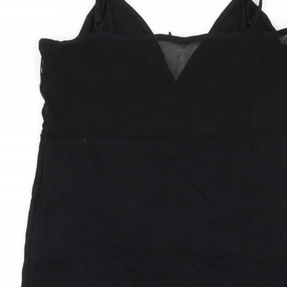 Noisy may Womens Black Cotton Bodycon Size XL V-Neck Pullover