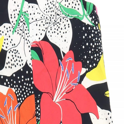 Topshop Womens Multicoloured Geometric Polyester Jumpsuit One-Piece Size 10 L21 in Pullover