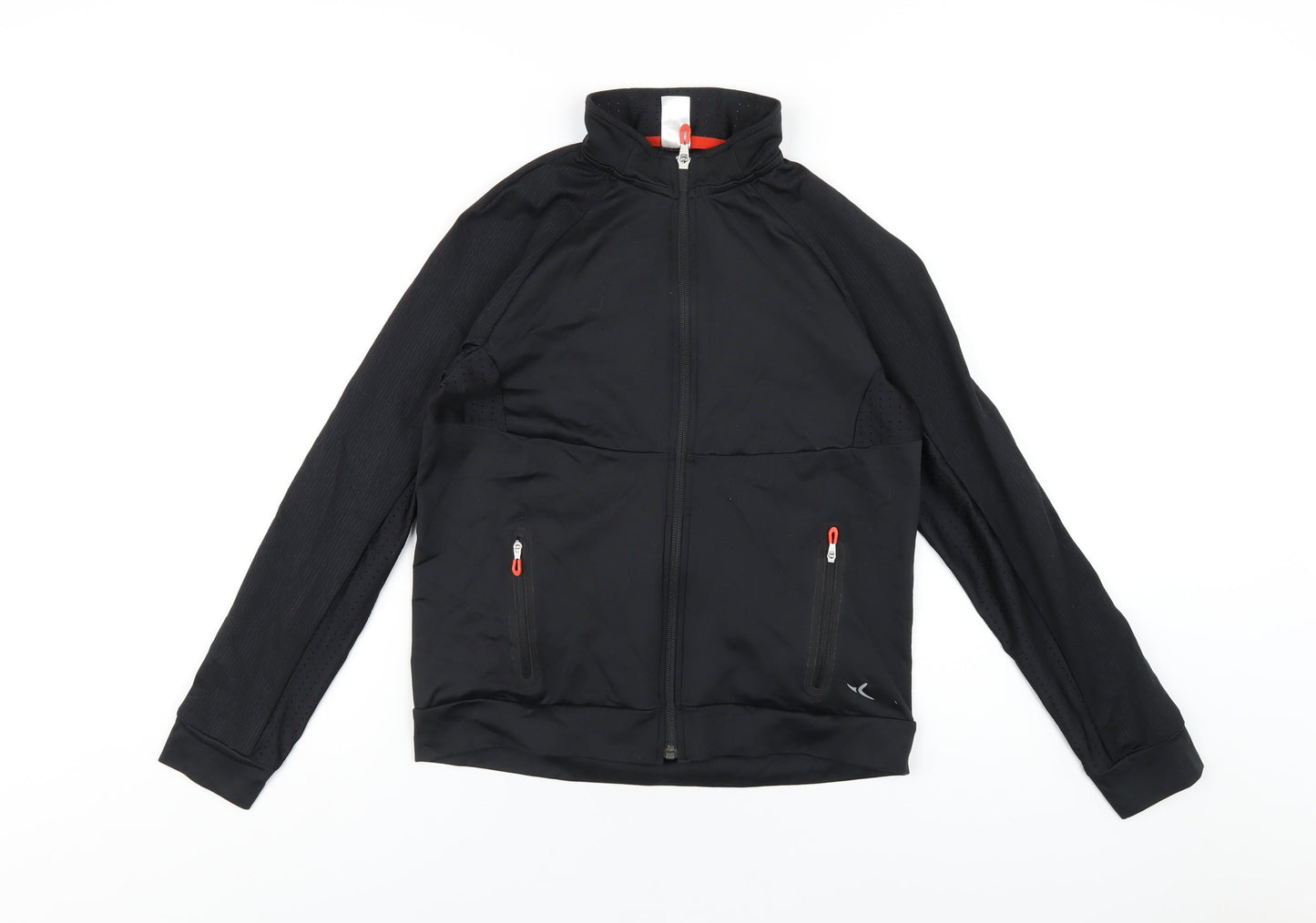 DECATHLON Boys Black Jacket Size 12-13 Years Zip