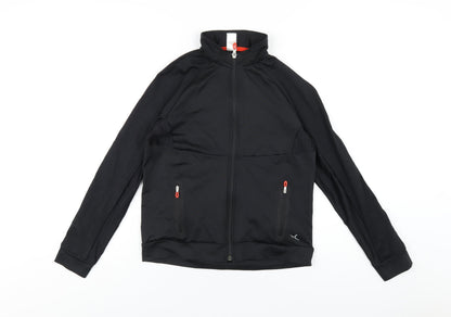 DECATHLON Boys Black Jacket Size 12-13 Years Zip