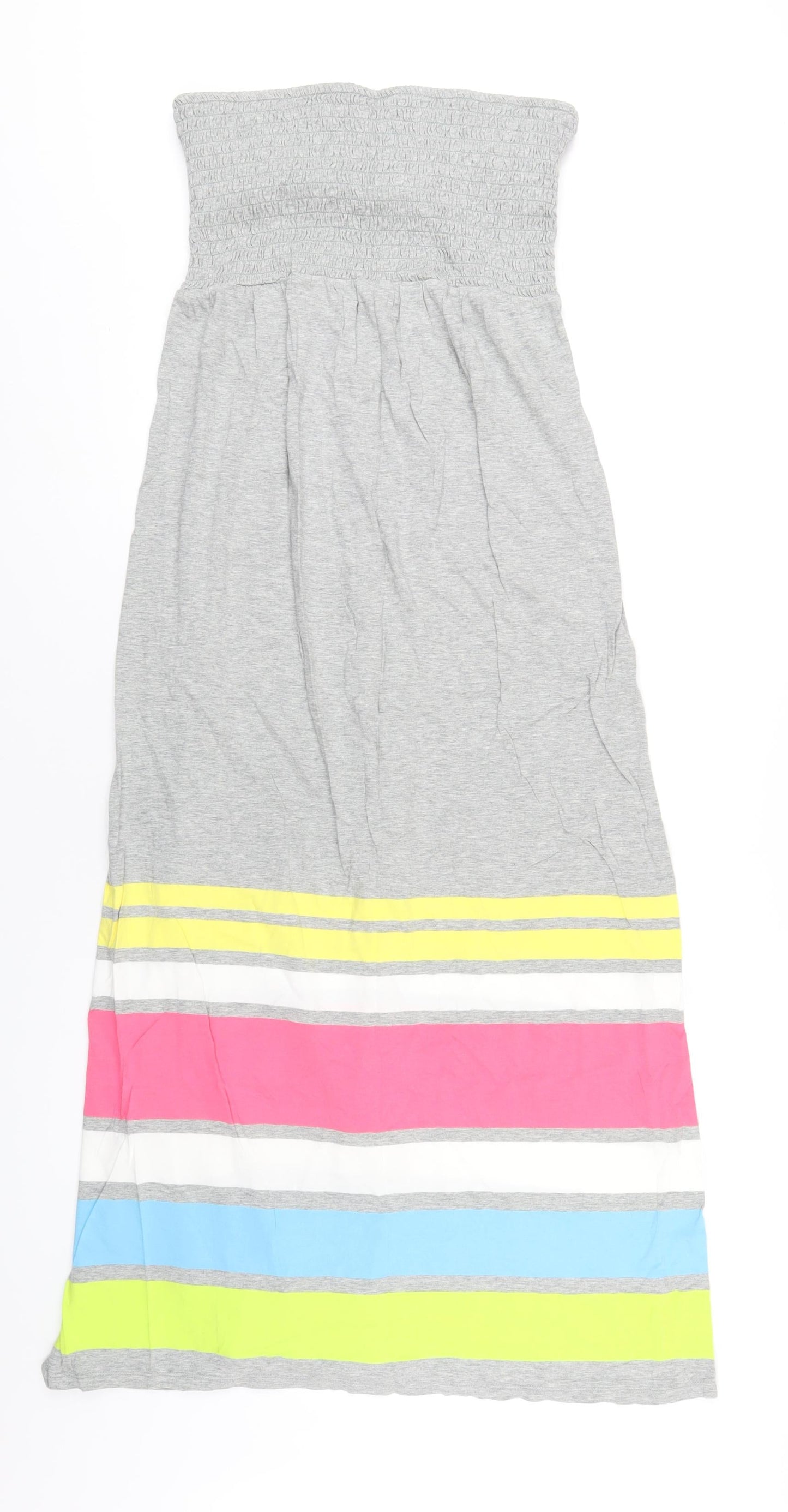 Gap Womens Grey Cotton A-Line Size L Square Neck Pullover