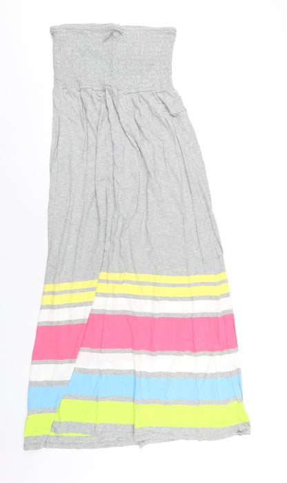 Gap Womens Grey Cotton A-Line Size L Square Neck Pullover