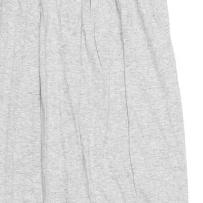 Gap Womens Grey Cotton A-Line Size L Square Neck Pullover