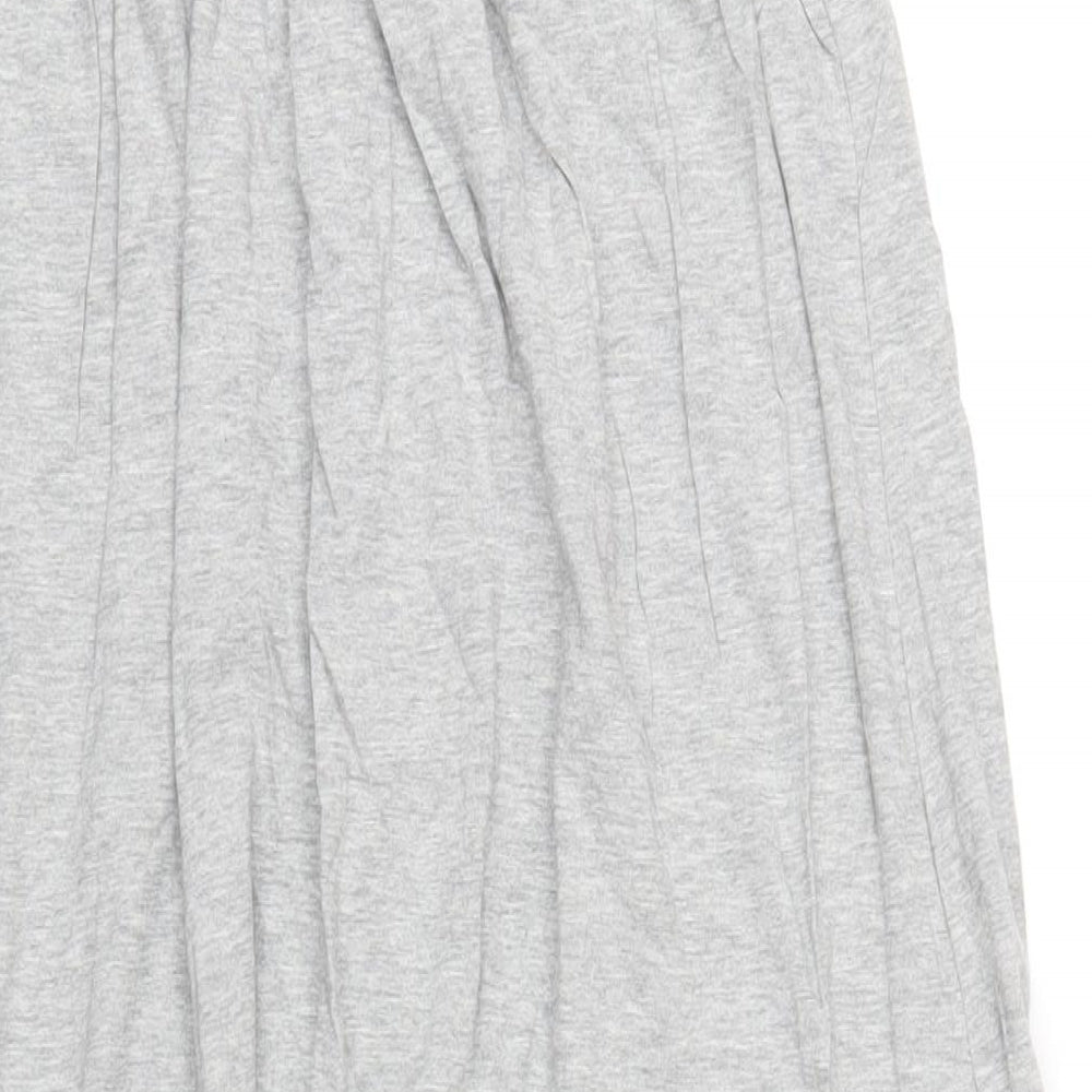 Gap Womens Grey Cotton A-Line Size L Square Neck Pullover