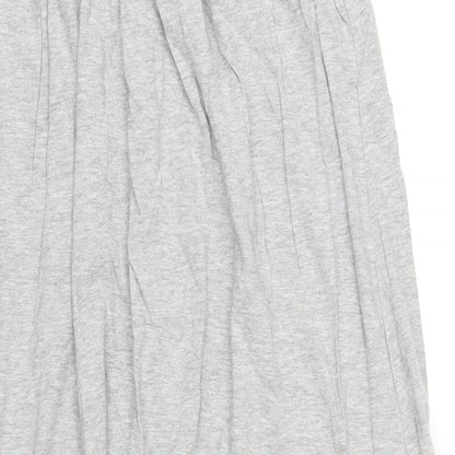 Gap Womens Grey Cotton A-Line Size L Square Neck Pullover