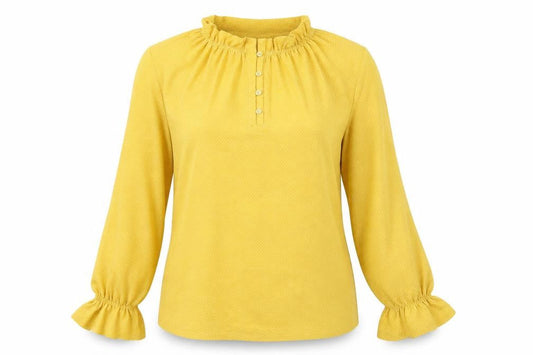 Womens UK Size L Adrianna Papell Yellow Basic T-Shirt
