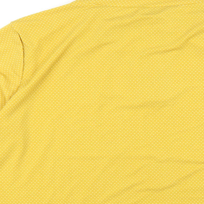 Womens UK Size L Adrianna Papell Yellow Basic T-Shirt