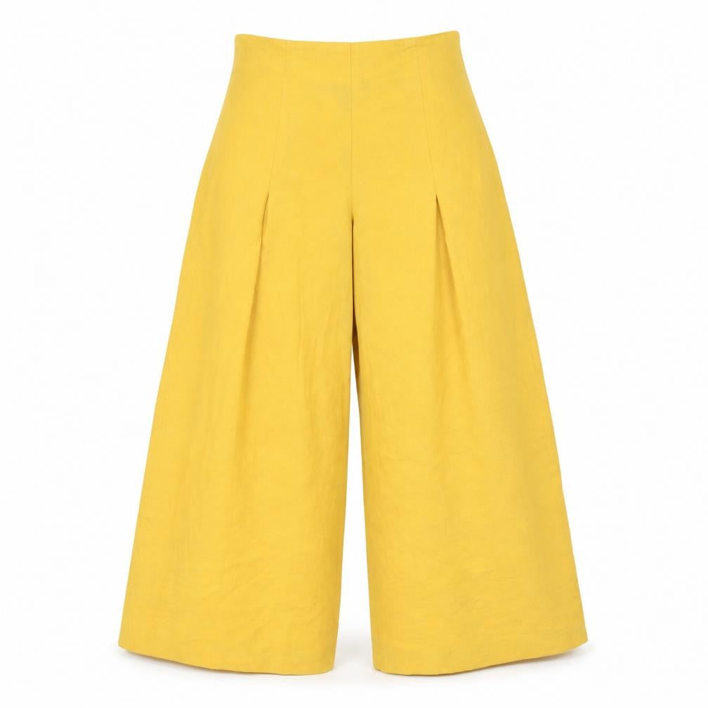 Womens UK Size 8 New Look Regular Fit  Yellow Trousers