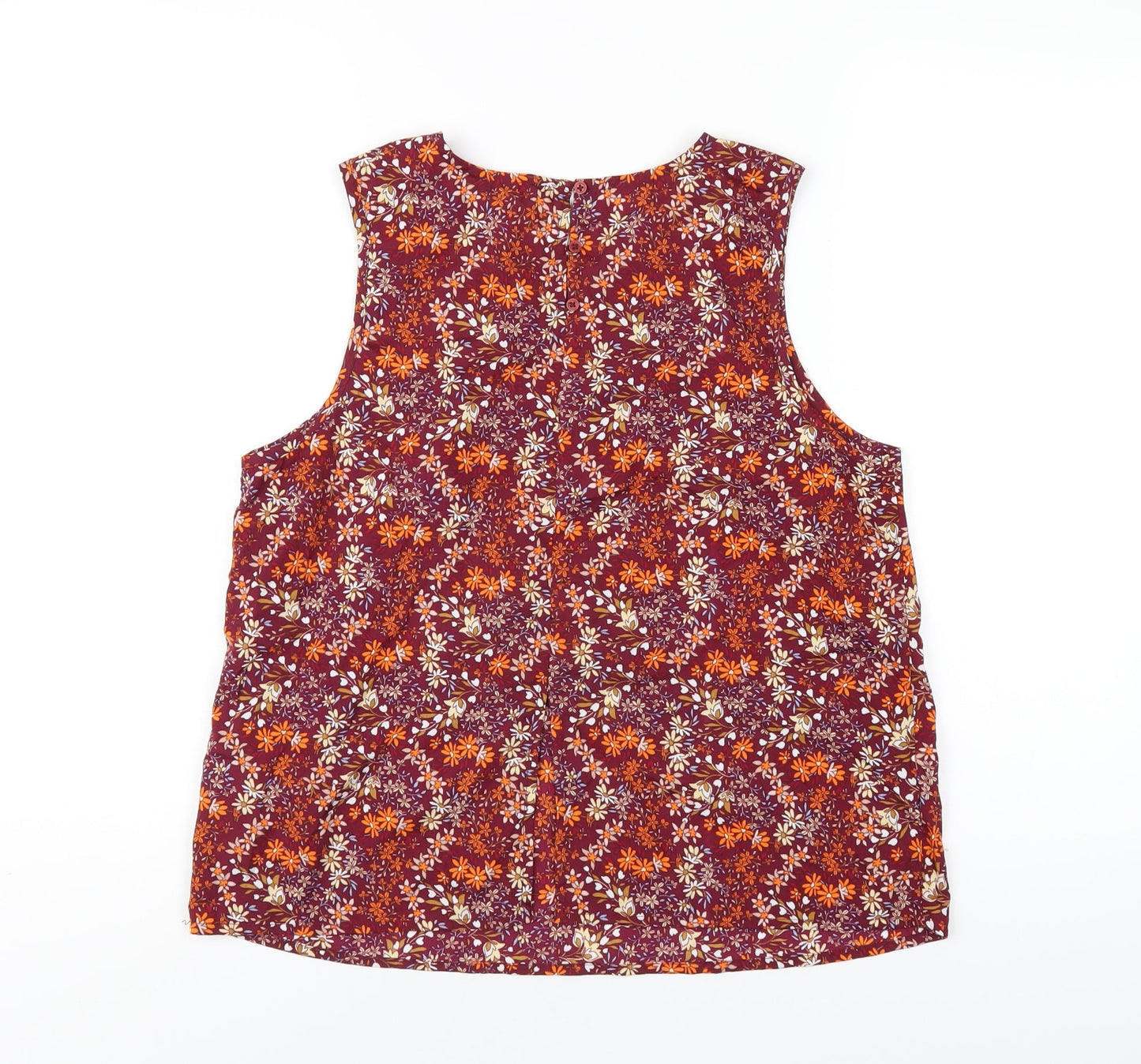 Womens UK Size 12 New Look Multicoloured Basic Tank