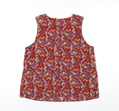 Womens UK Size 12 New Look Multicoloured Basic Tank