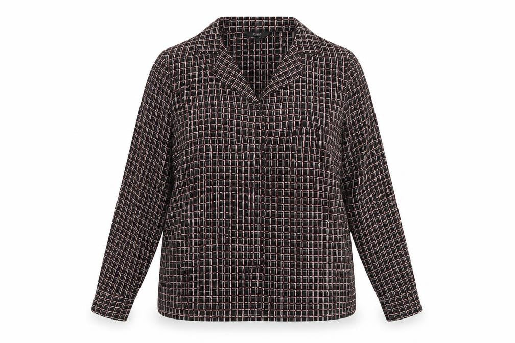 Womens UK Size 14 NEXT Black Basic Button-Up