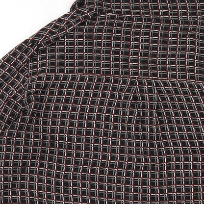 Womens UK Size 14 NEXT Black Basic Button-Up