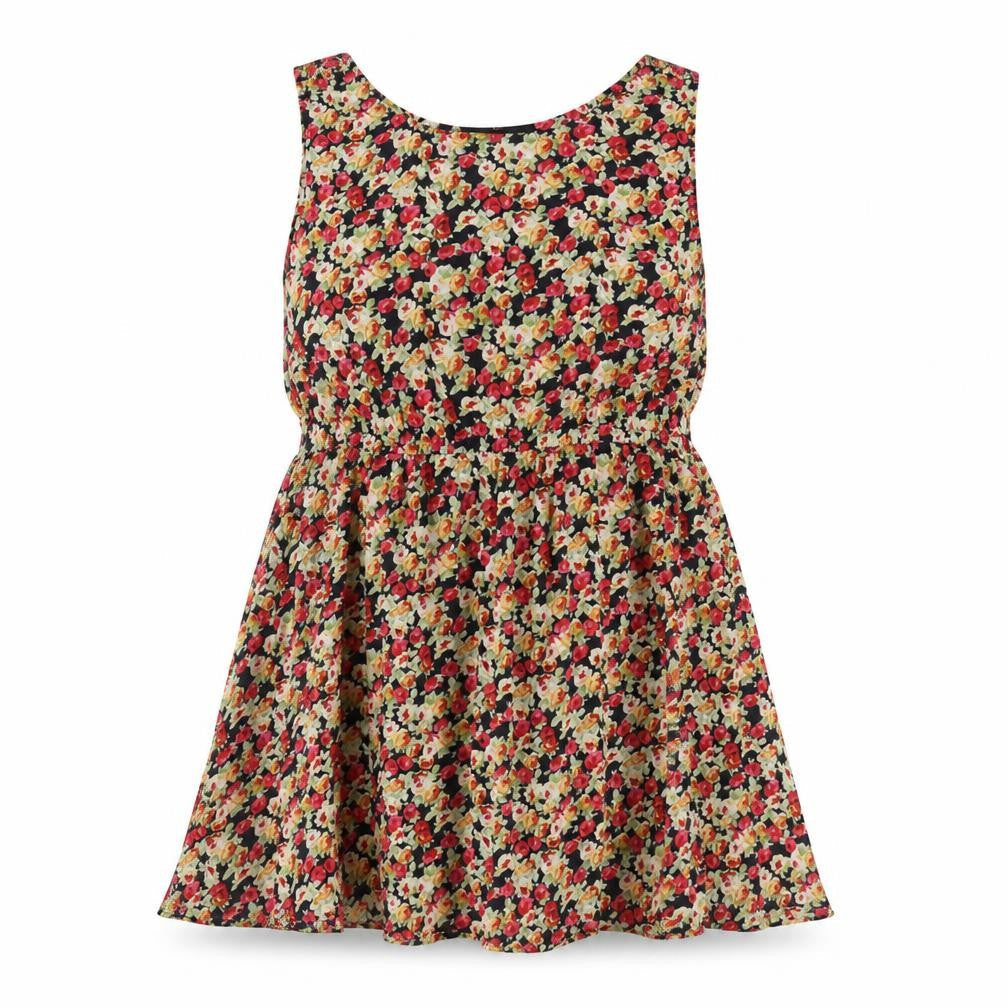 AX Paris Womens Multicoloured Floral Cotton A-Line Size 14 Round Neck Pullover