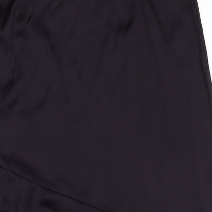 Nasty Gal Womens Purple Polyester A-Line Skirt Size 6 Zip