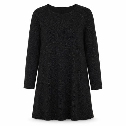 Dorothy Perkins Womens Black Acetate A-Line Size 18 Round Neck Pullover