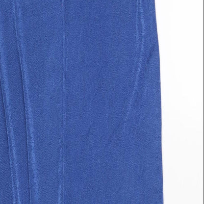 Verge Girl Womens Blue Polyester Straight & Pencil Skirt Size 12