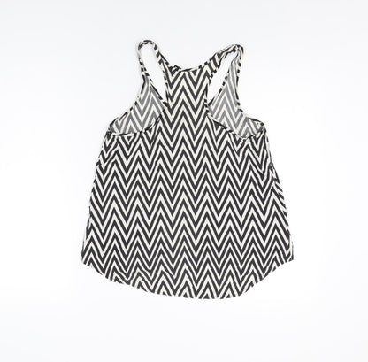 Womens UK Size 6 H&M White Basic T-Shirt