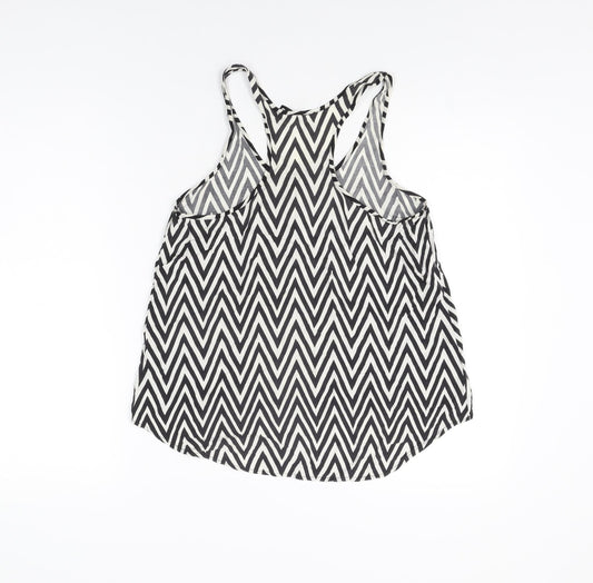 Womens UK Size 6 H&M White Basic T-Shirt
