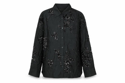 Womens UK Size XS Zara Black Basic Button-Up