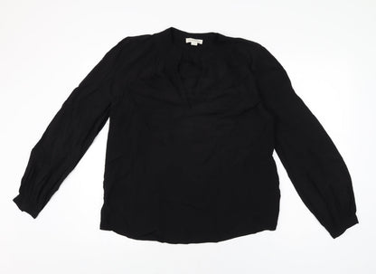 Womens UK Size 12 Monsoon Black Basic Blouse