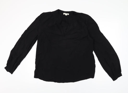 Womens UK Size 12 Monsoon Black Basic Blouse