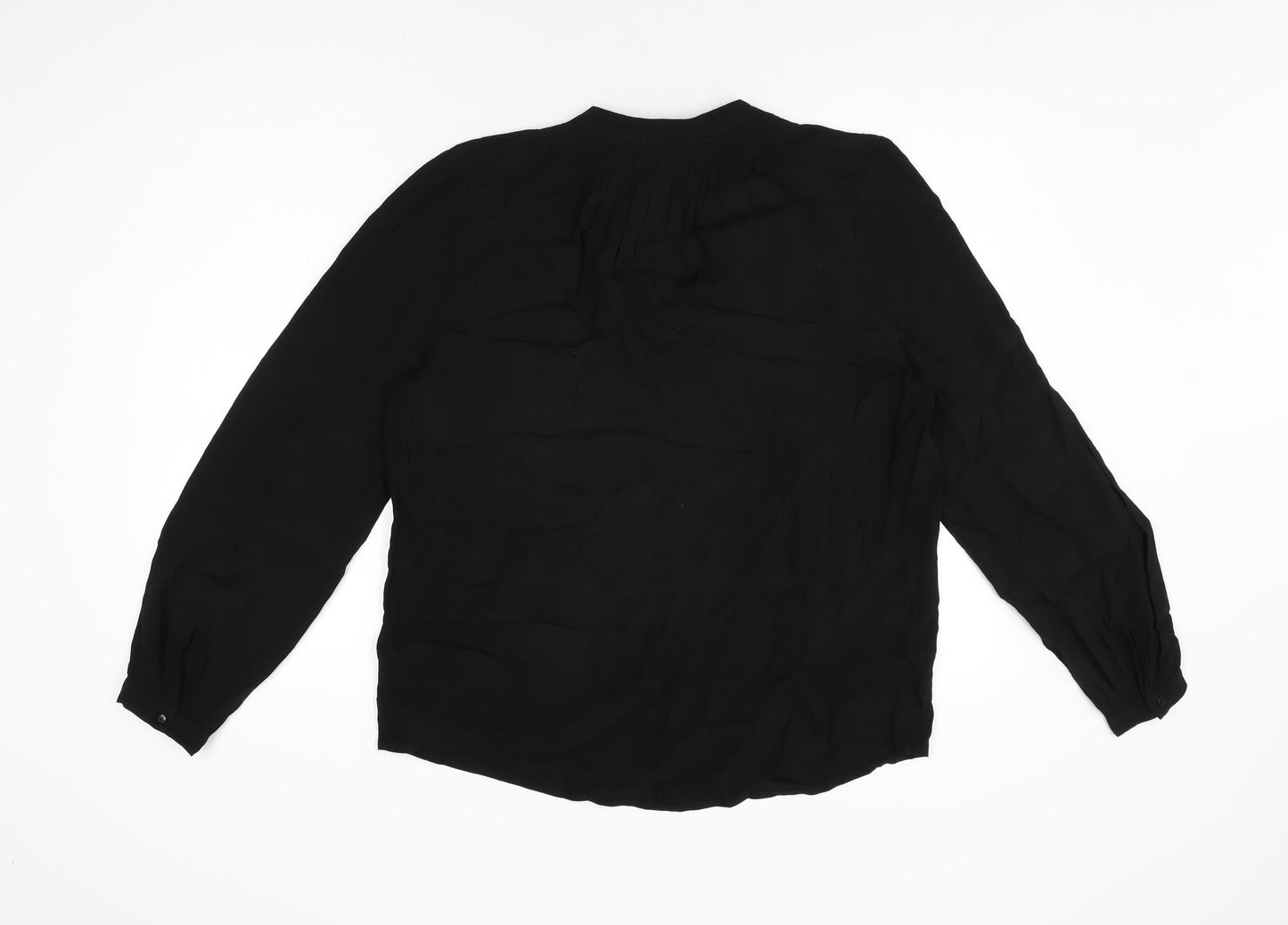 Womens UK Size 12 Monsoon Black Basic Blouse