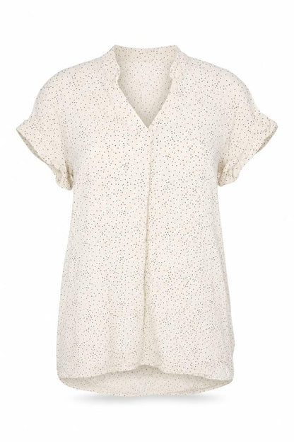 Womens UK Size 6 H&M Ivory Basic T-Shirt