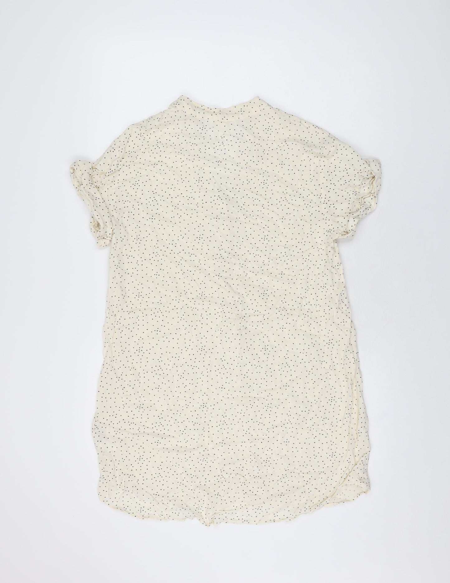 Womens UK Size 6 H&M Ivory Basic T-Shirt