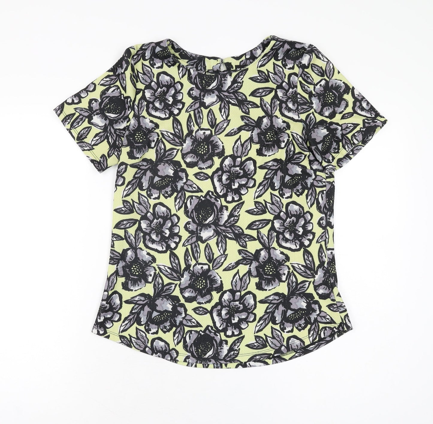 Womens UK Size 10 Dorothy Perkins Green Basic T-Shirt