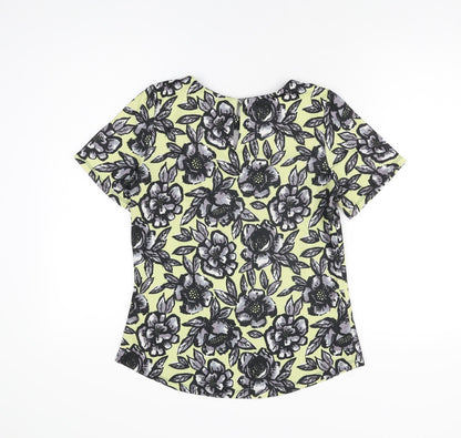 Womens UK Size 10 Dorothy Perkins Green Basic T-Shirt