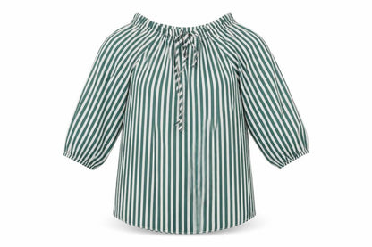 Womens UK Size 4 H&M Green Basic Blouse
