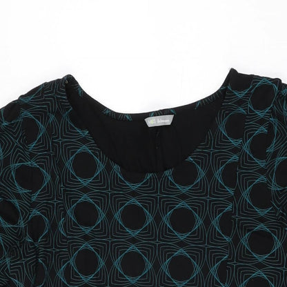 Womens UK Size 16 Marks and Spencer Black Basic T-Shirt