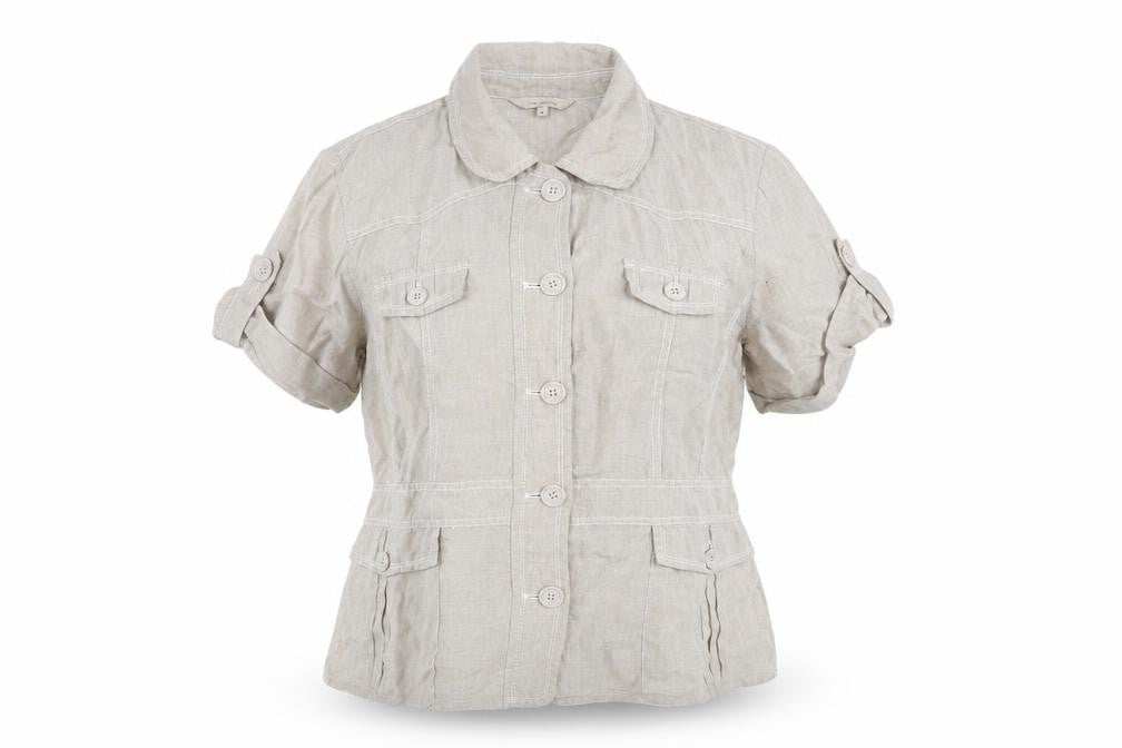 Womens UK Size 18 RJR.John Rocha Grey Basic Button-Up