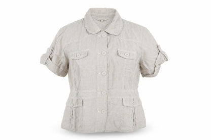Womens UK Size 18 RJR.John Rocha Grey Basic Button-Up