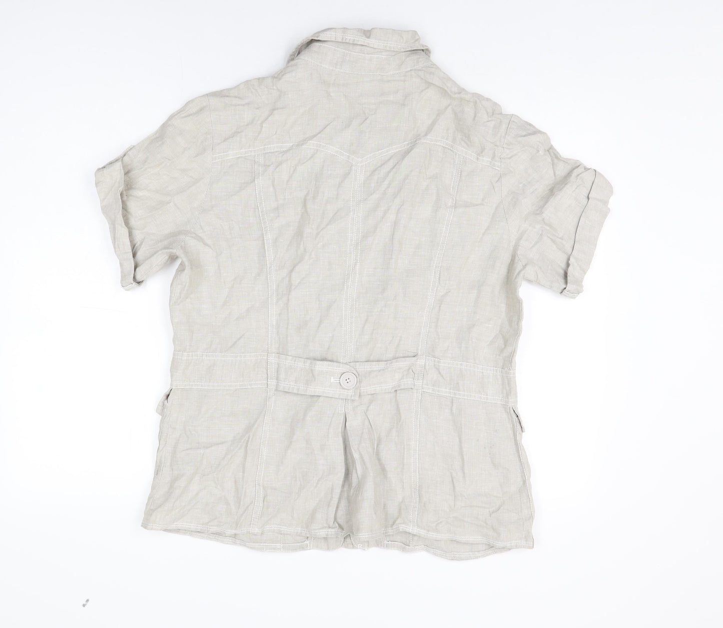 Womens UK Size 18 RJR.John Rocha Grey Basic Button-Up