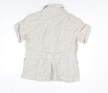Womens UK Size 18 RJR.John Rocha Grey Basic Button-Up