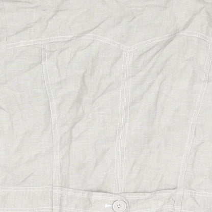 Womens UK Size 18 RJR.John Rocha Grey Basic Button-Up