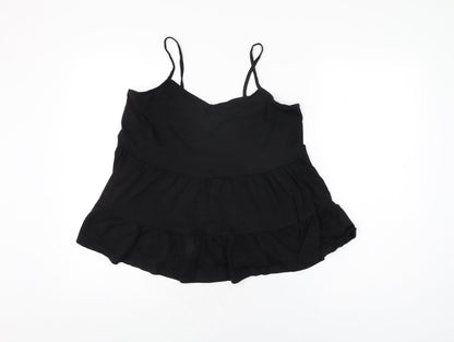 Womens UK Size 14 New Look Black Basic T-Shirt