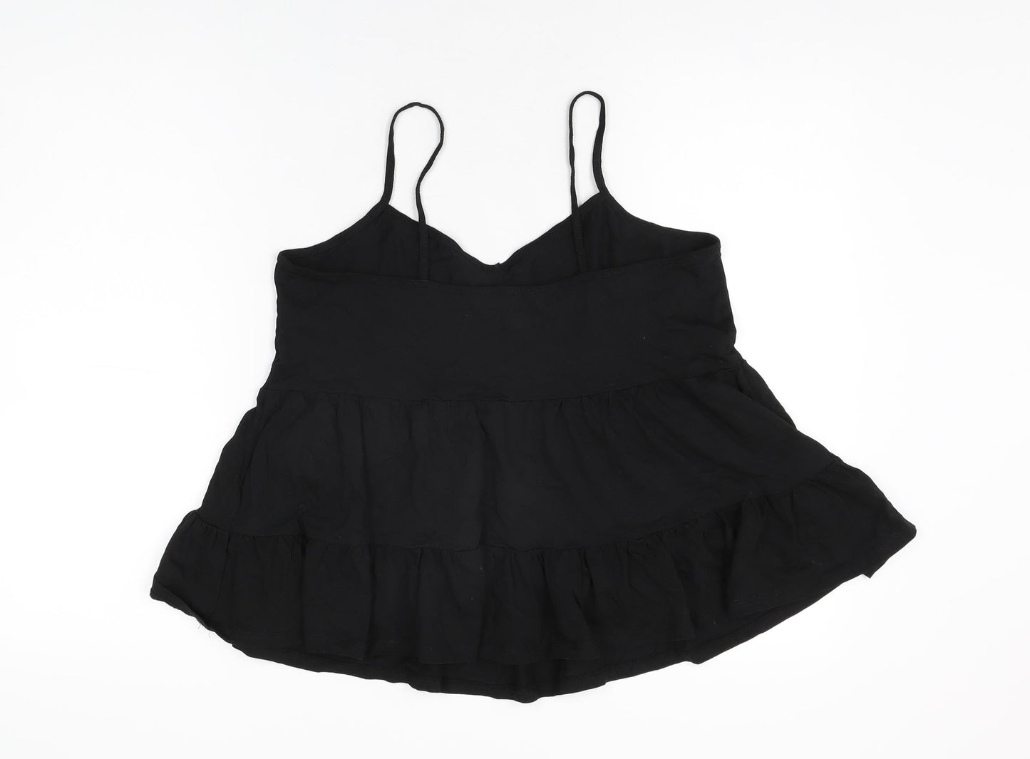 Womens UK Size 14 New Look Black Basic T-Shirt