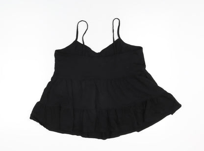 Womens UK Size 14 New Look Black Basic T-Shirt
