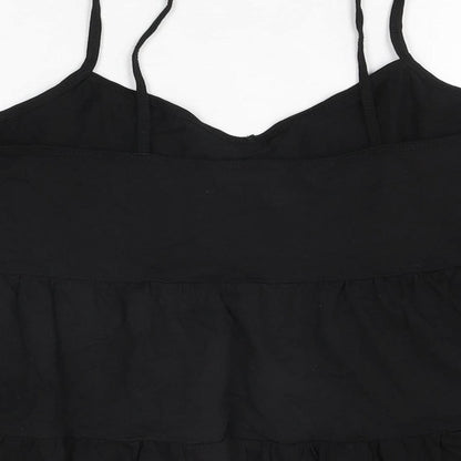 Womens UK Size 14 New Look Black Basic T-Shirt