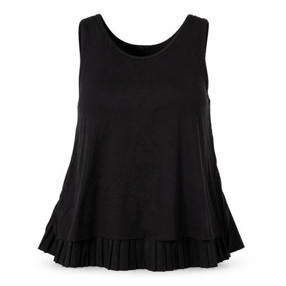 Womens UK Size L ecru Black Basic T-Shirt