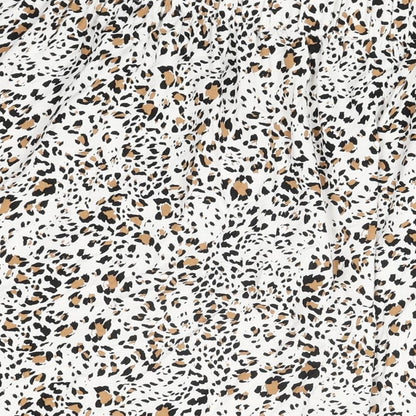 Marks and Spencer Womens White Geometric Viscose Swing Skirt Size 24