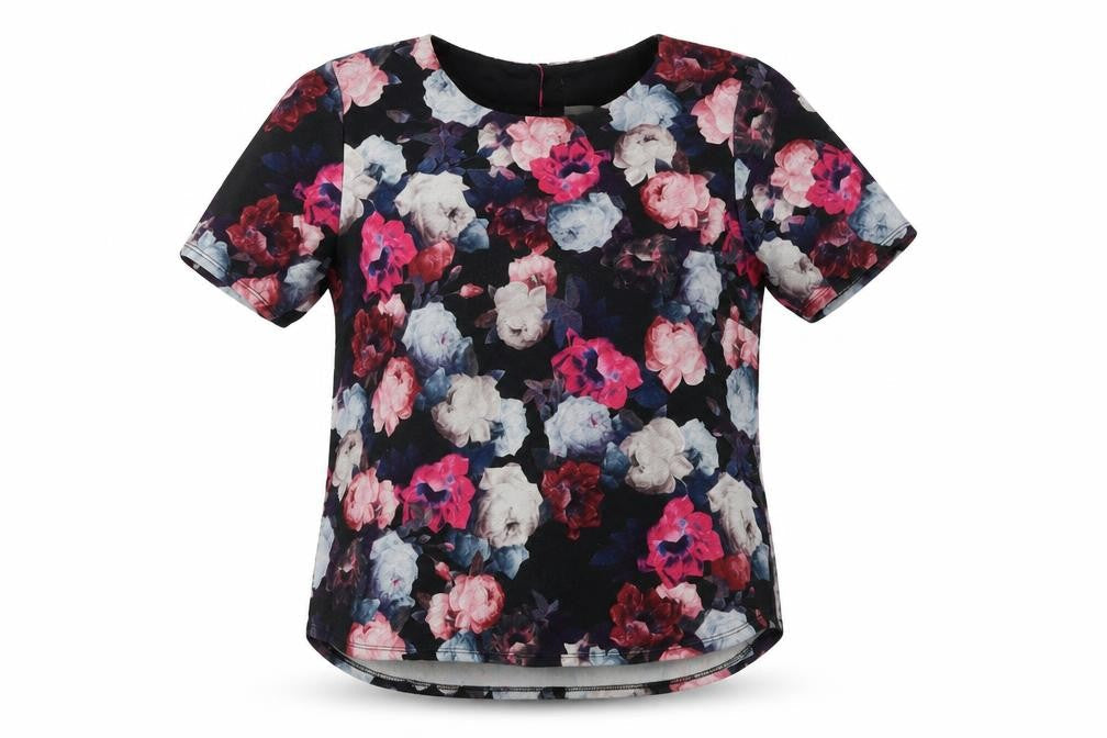 Womens UK Size 10 Dorothy Perkins Black Basic T-Shirt