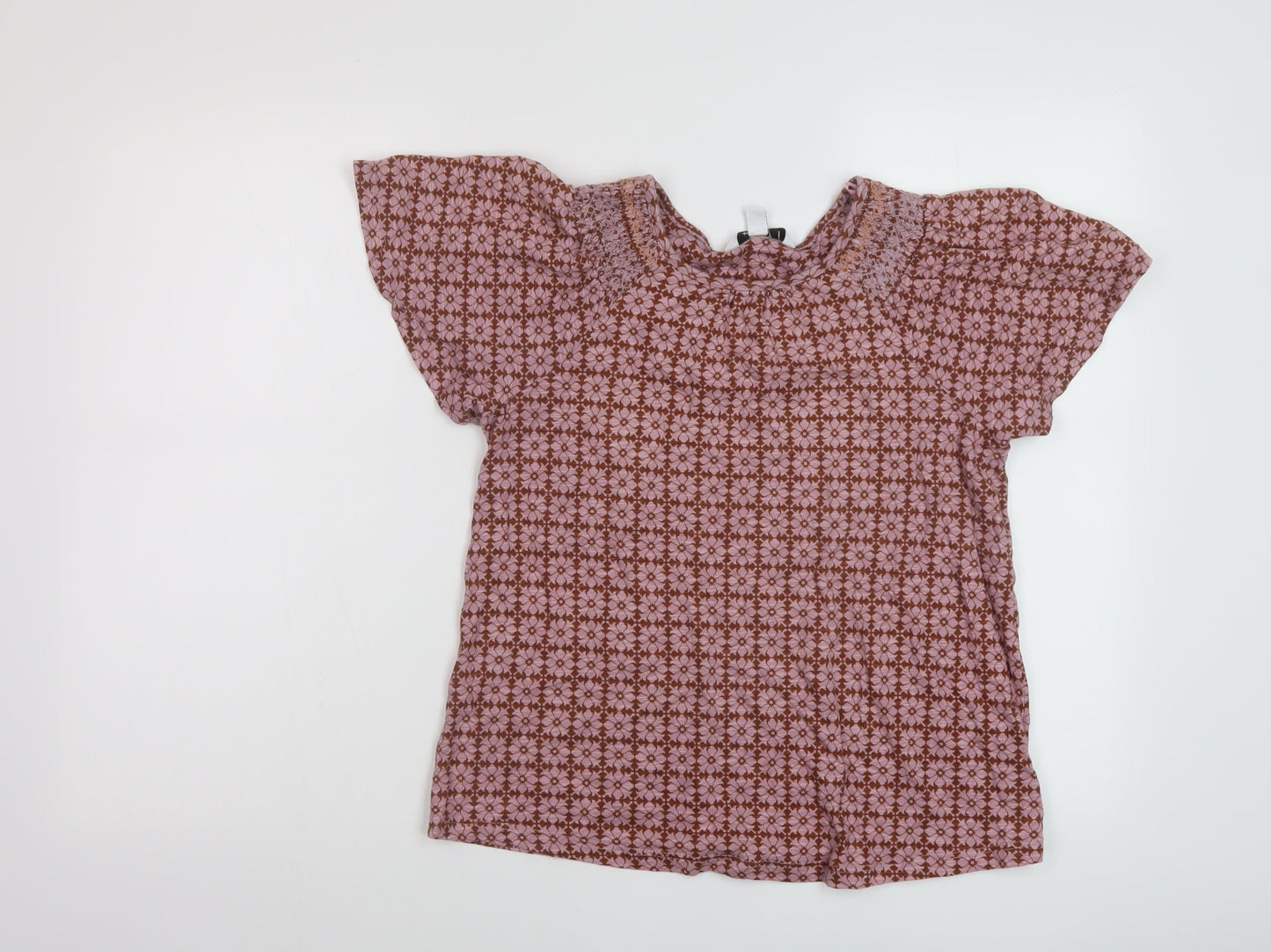 Womens UK Size 8 NEXT Pink Basic T-Shirt
